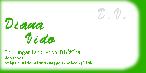 diana vido business card